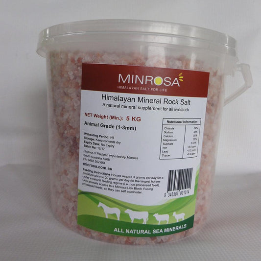 Minrosa Salt Granules 5Kg Bucket