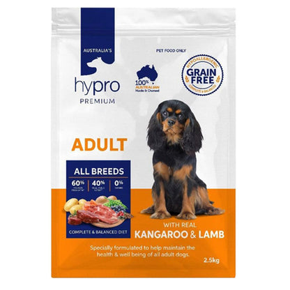 Hypro Kangaroo and Lamb Dog Food 2.5 KG