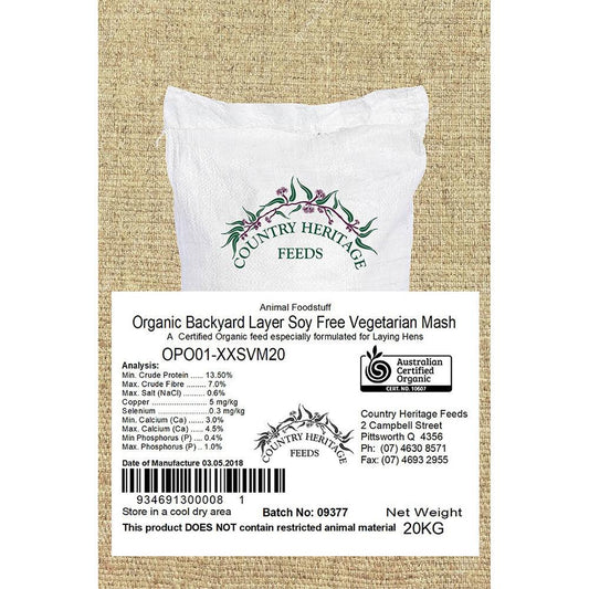 Country Heritage Organic Byard Layer Vegetarian Mash 20Kg
