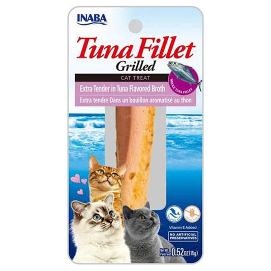 Inaba Cat Grilled Tuna Fillet Ex Tender Tuna Broth 6X0.52Oz