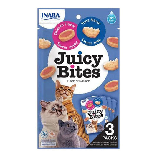 Inaba Cat Juicy Bites Tuna & Chicken 6X1.2Oz