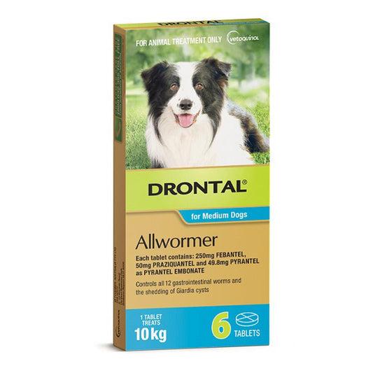 Drontal Bay-O-Pet Med/Dog 6 Tab