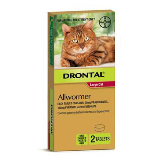 Drontal Cat Ellipsoid 6Kg X 2 Tabs