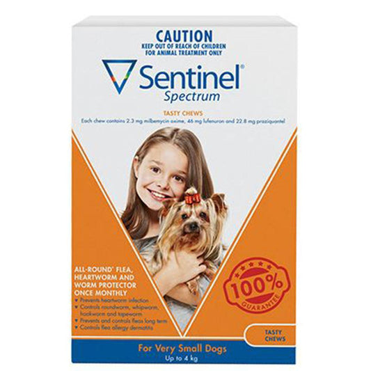 Sentinel Very Small Dog Up To 4Kg Brown 6 Chews