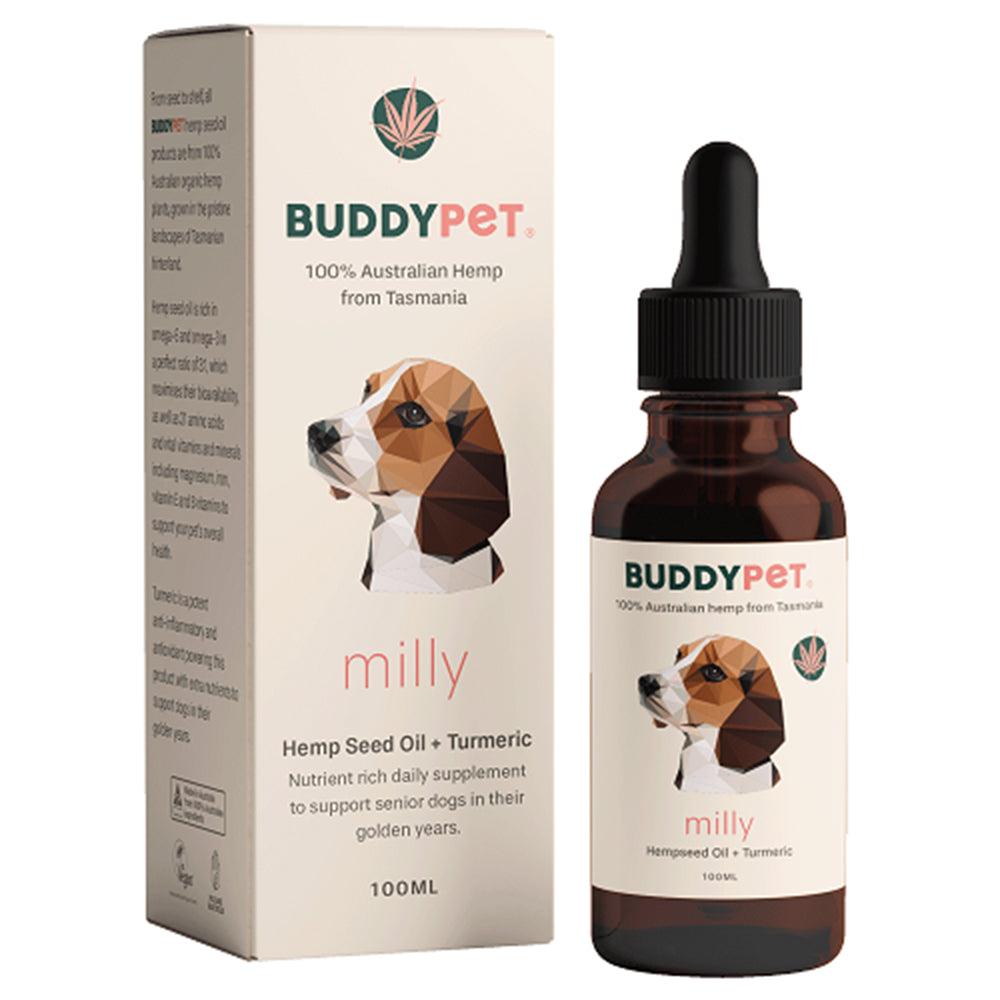 Buddypet Milly - Hempseed Oil & Turmeric For Snr Dogs 100Ml