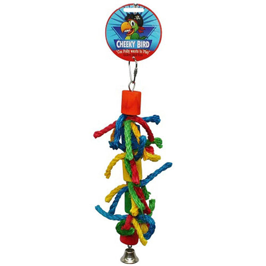 Cheeky Bird Cylinder & Rope With Bell Medium