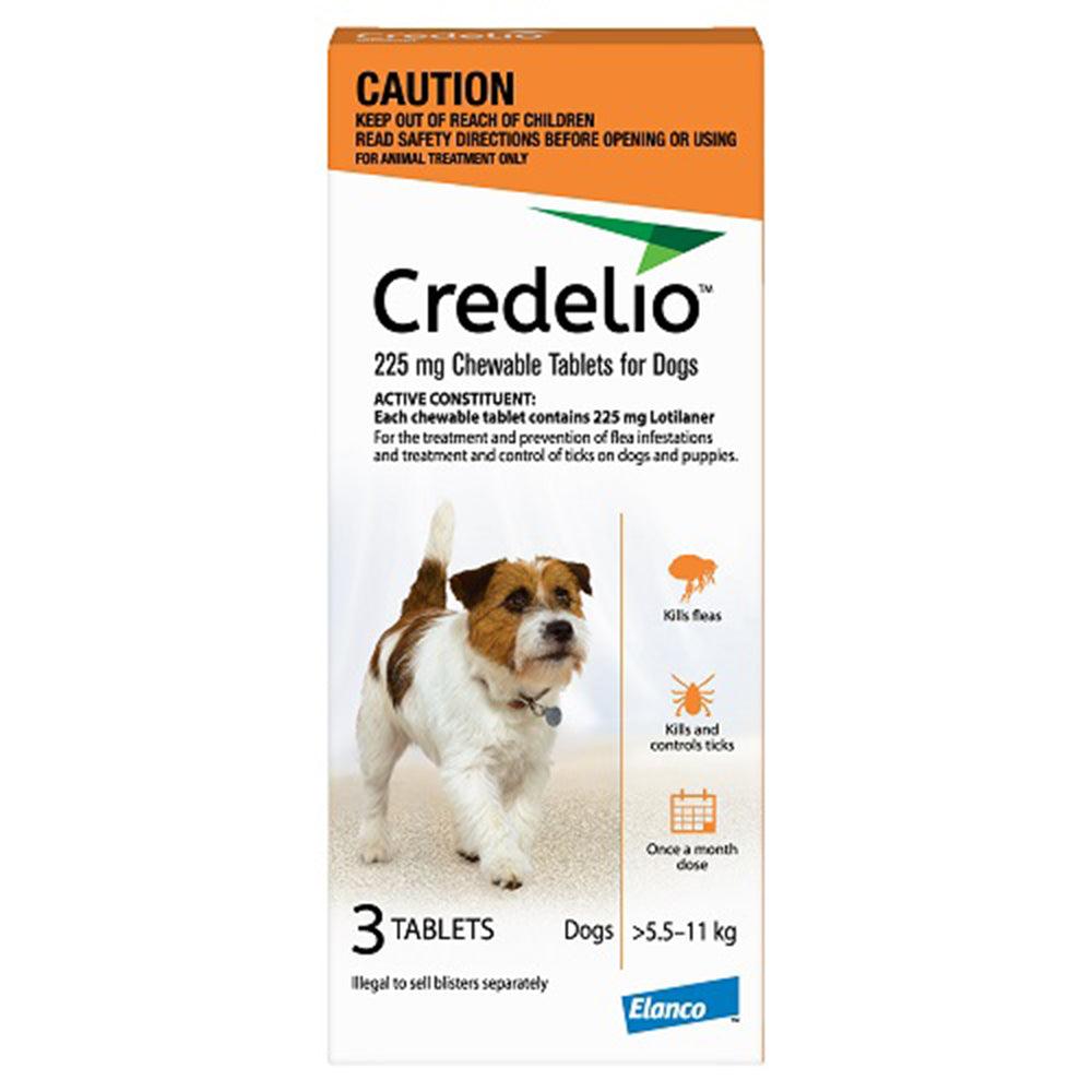 Credelio Tasty Chew Tab For Dogs 5.5-11Kg 3 Pack