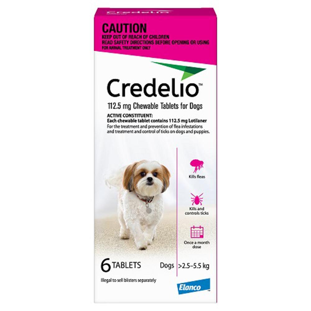 Credelio Tasty Chew Tab For Dogs 2.5-5.5Kg 6 Pack