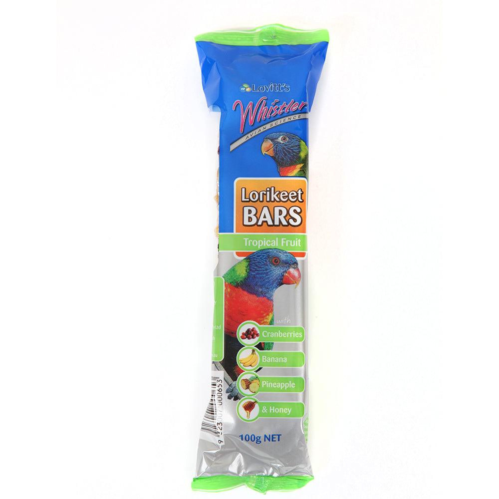 Whistler 'Lorikeet Bars' Tropical Fruit 100G X 12