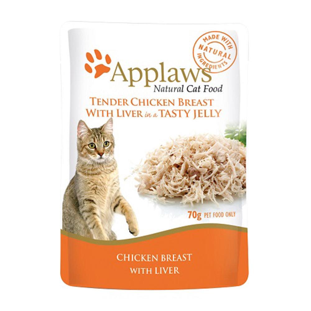 Applaws Cat Jelly Pouch - Chicken & Liver 16X70G