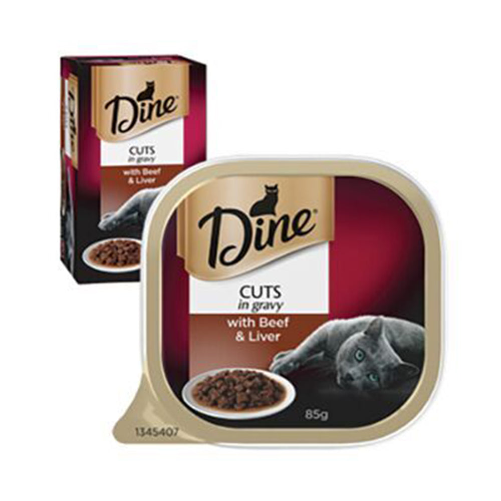 Dine Wet Beef & Liver In A Rich Gravy 85G 1X7Pk (245788)