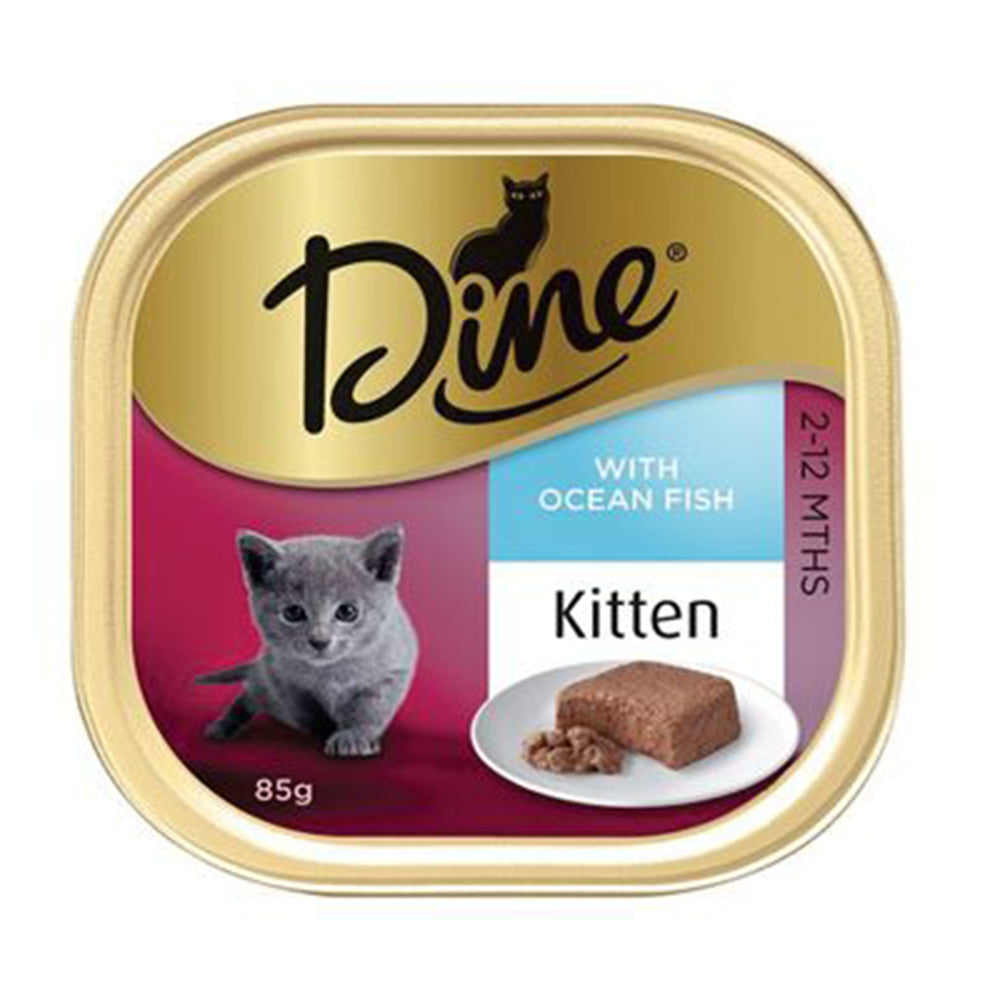 Dine Wet Kitten With Steamed Oc Fish 85G 14Pk(245785)(Om14)