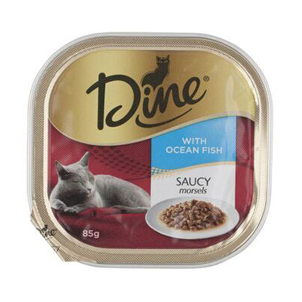 Dine Wet Ocean Fish In Seafood Sauce 85G 1X7Pk (245792)