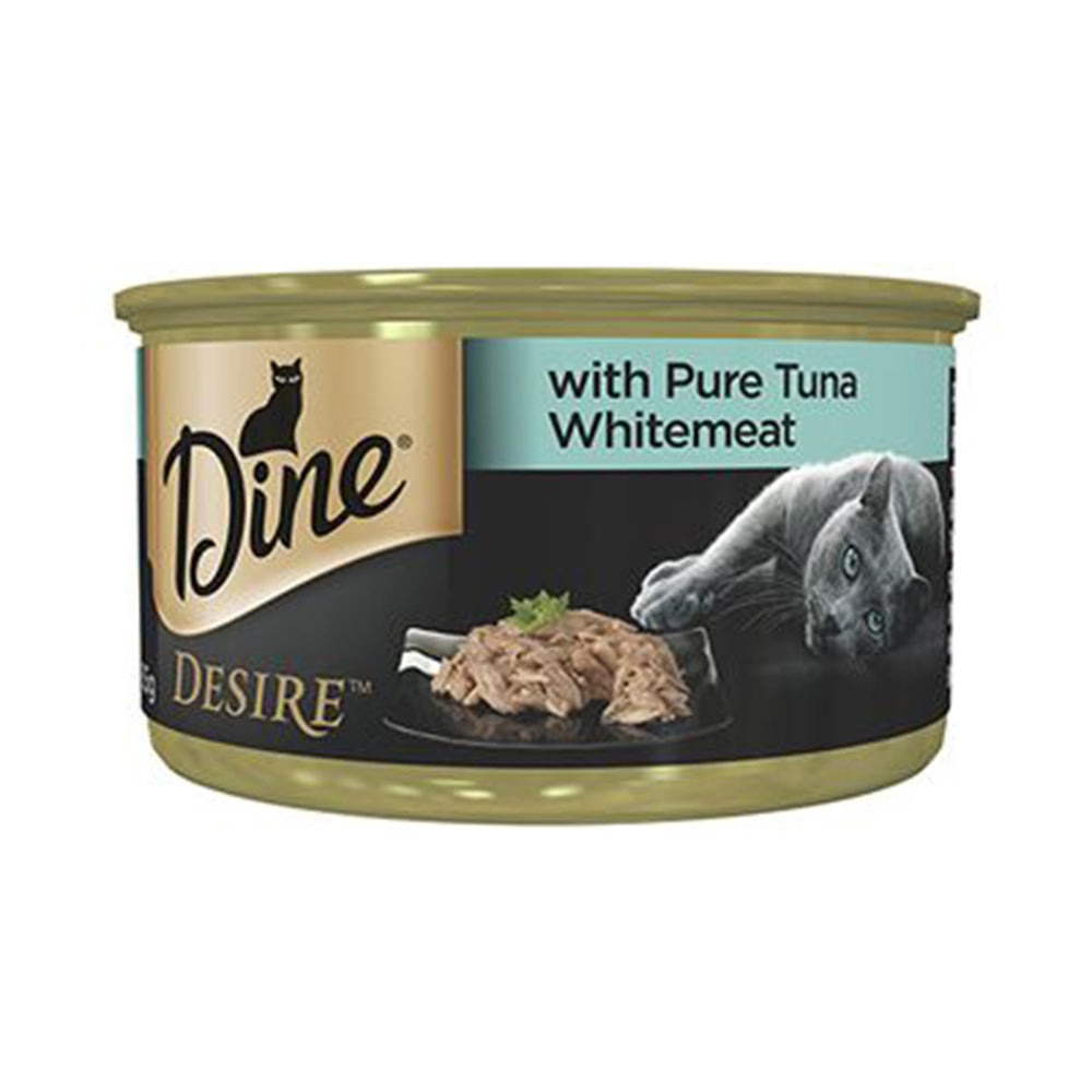 Dine Wet Desire Pure Tuna Whmeat 85G 24Pk(255065)(Om24)