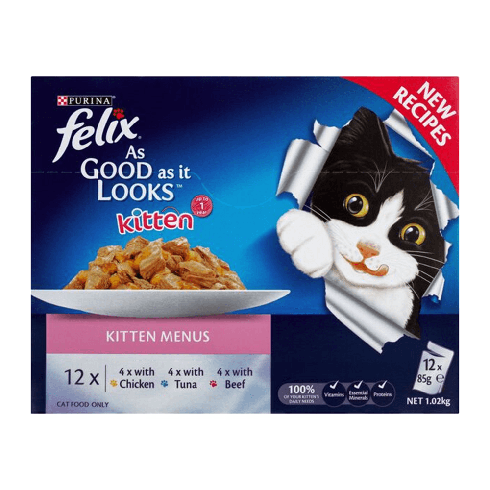 Felix Agail Gij Kitten Menu 12X85G