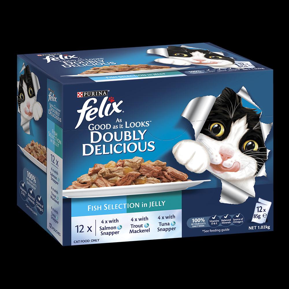 Felix Agail Gij Doubly Delicious Fish Selectns 12X85G