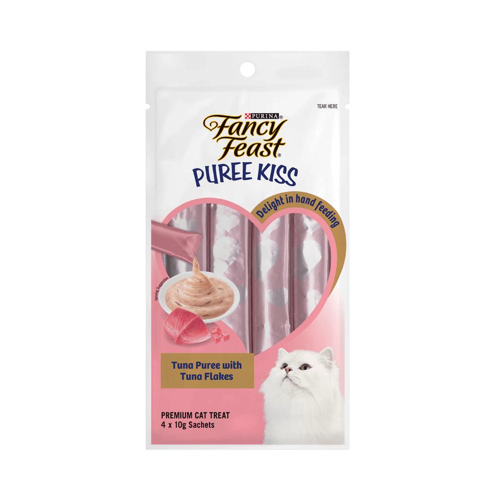 Ff Puree Kiss Tuna Puree With Tuna Flakes Cat Treat 4 X 10G