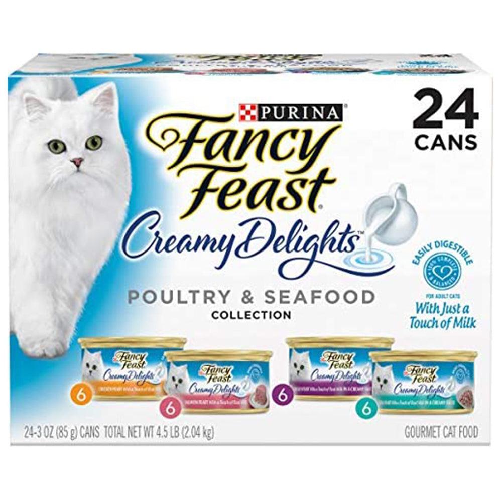 Fancy Feast Creamy Delights Poultry & Seafood Variety 24Pk