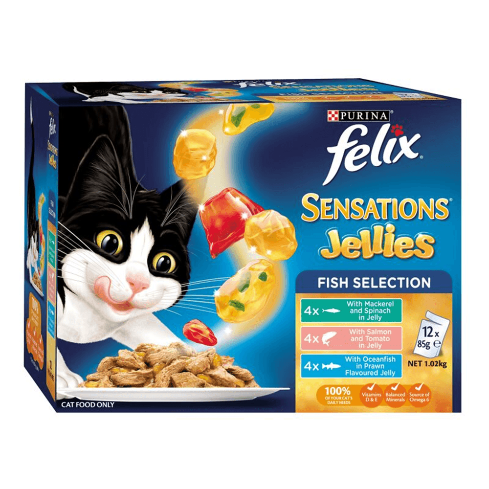 Felix Sensations Fishy Selections 12X85G