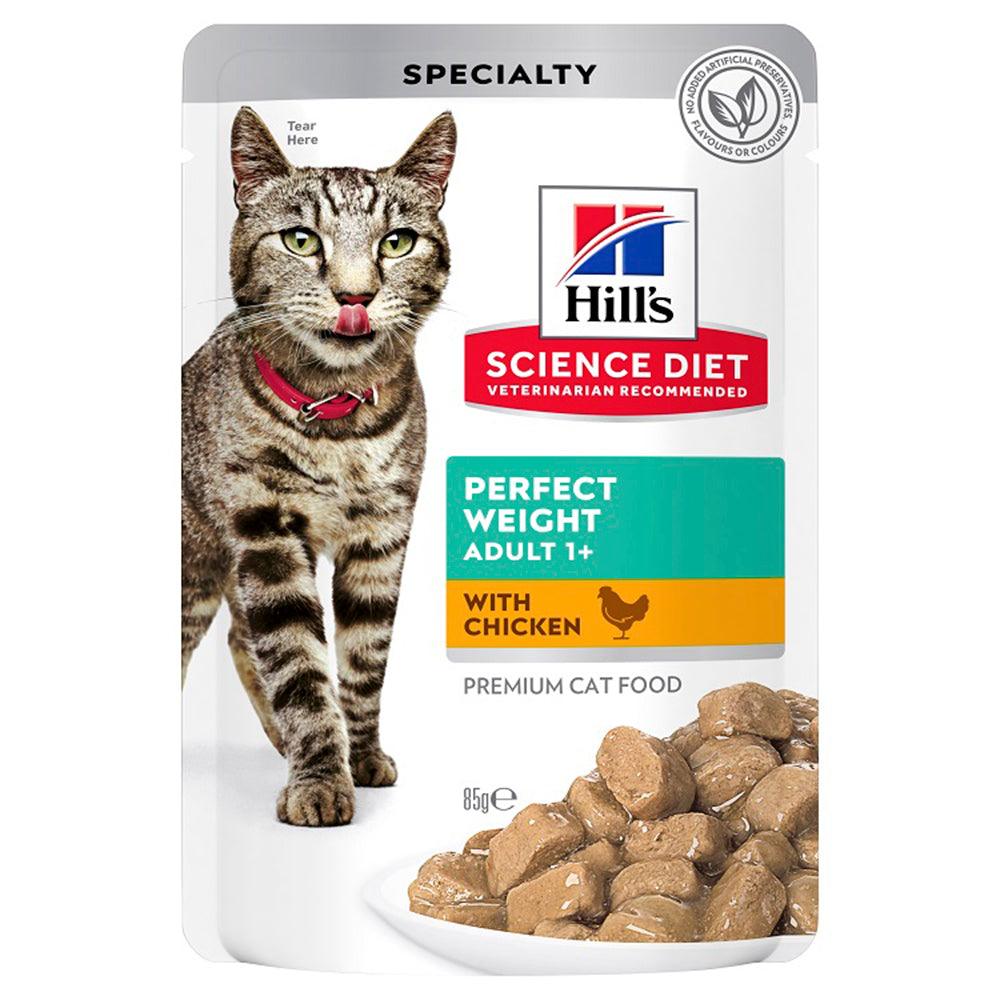 Hills Cat Adult Perfect Weight Pouches Chicken 12X85G