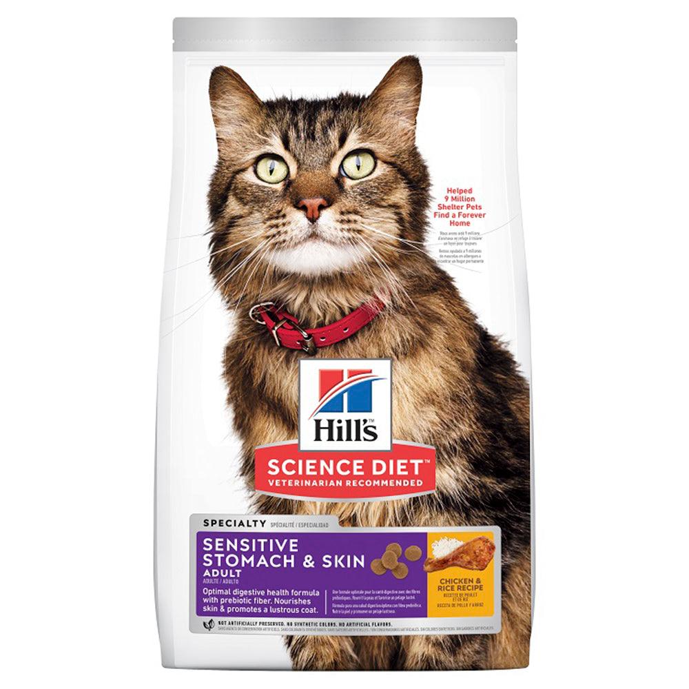 Hills Cat Adult Sensi Stomach & Skin Chkn And Rice 7.03Kg