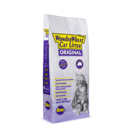 Wonder Wheat Cat Litter Premium 8Kg