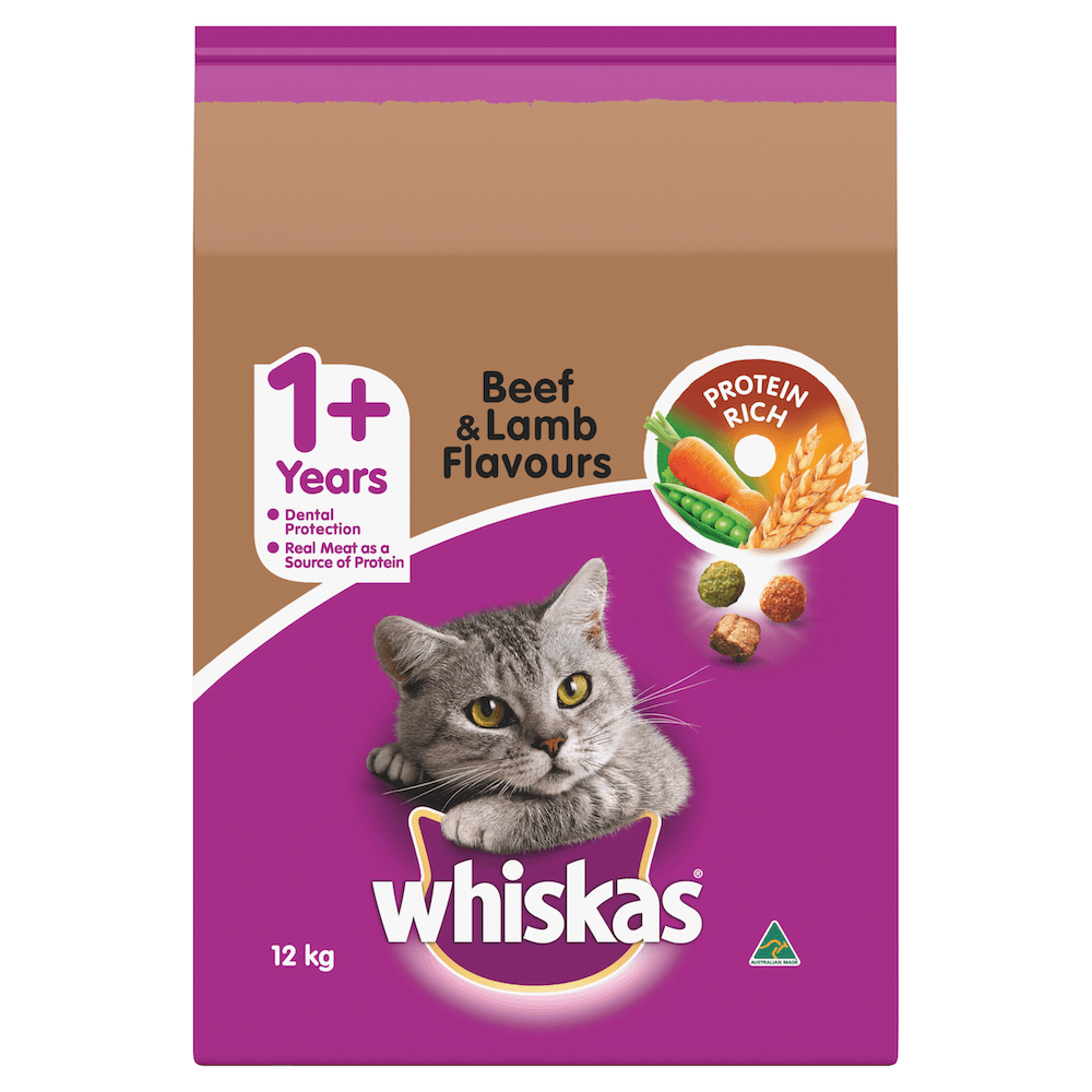 Whiskas Dry  Adult Beef And Lamb 12Kg (175052)