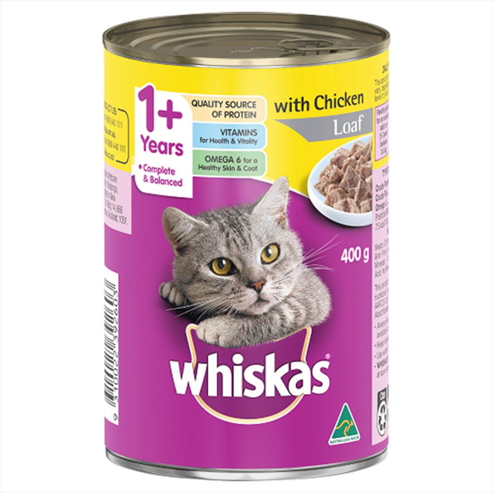 Whiskas Wet Loaf Chicken 400G 24Pk(174083) (Om24)