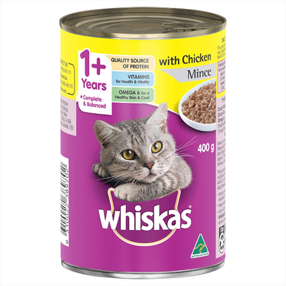 Whiskas Wet Chicken Mince 400G 24Pk(173738) (Om24)