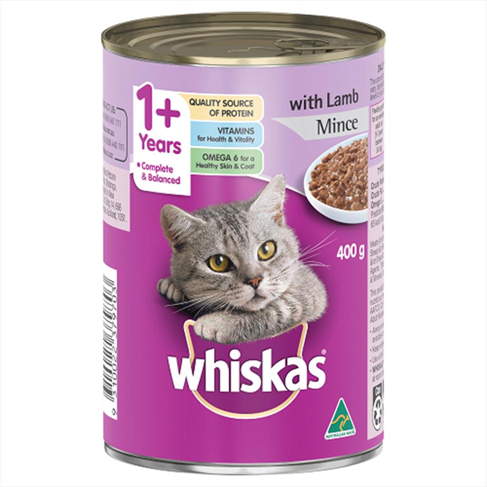 Whiskas Wet Lamb Mince 400G 24Pk (174076) (Om24)