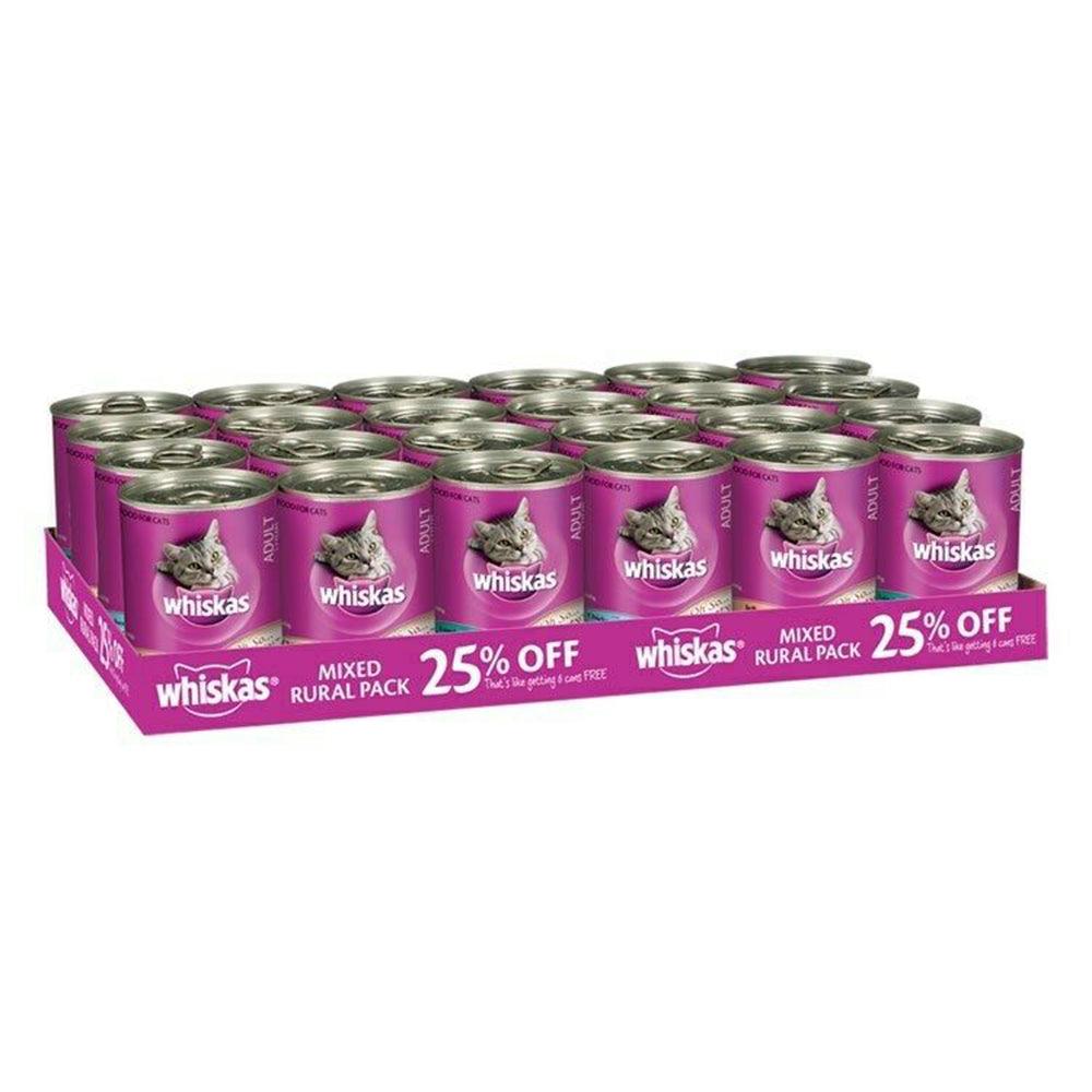 Whiskas Wet Rural Mixed Pack 400G 1X24Pk