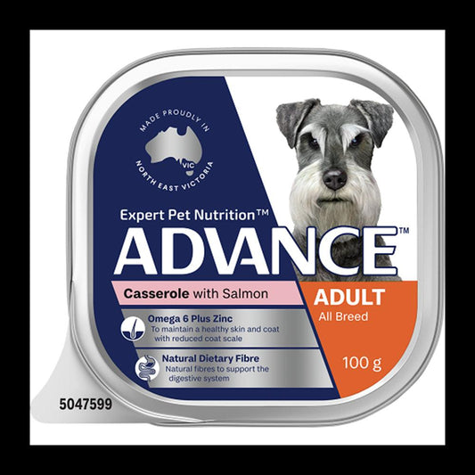 Advance Dog Adult Salmon Cass 100G 12Pk(441708)(Om12)