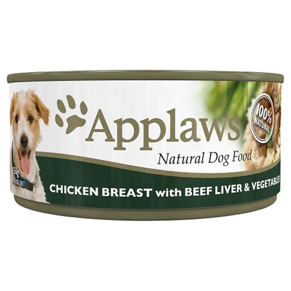 Applaws Dog Tins Chicken & Beef Liver 16X156G