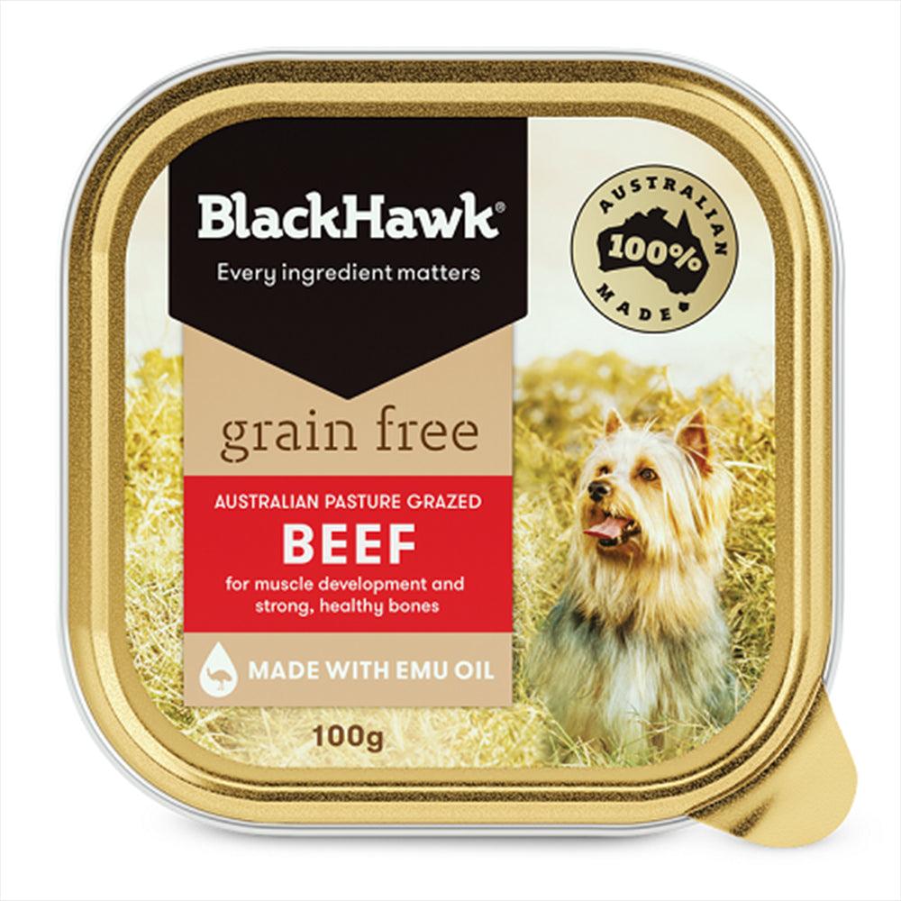 Black Hawk Grain Free Beef 9X100G