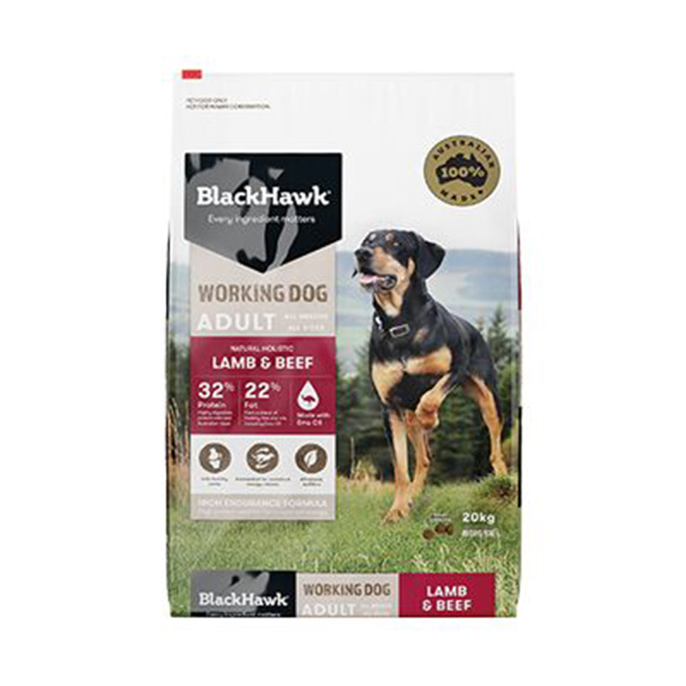 Black Hawk Work Dog Lamb/Beef 20Kg