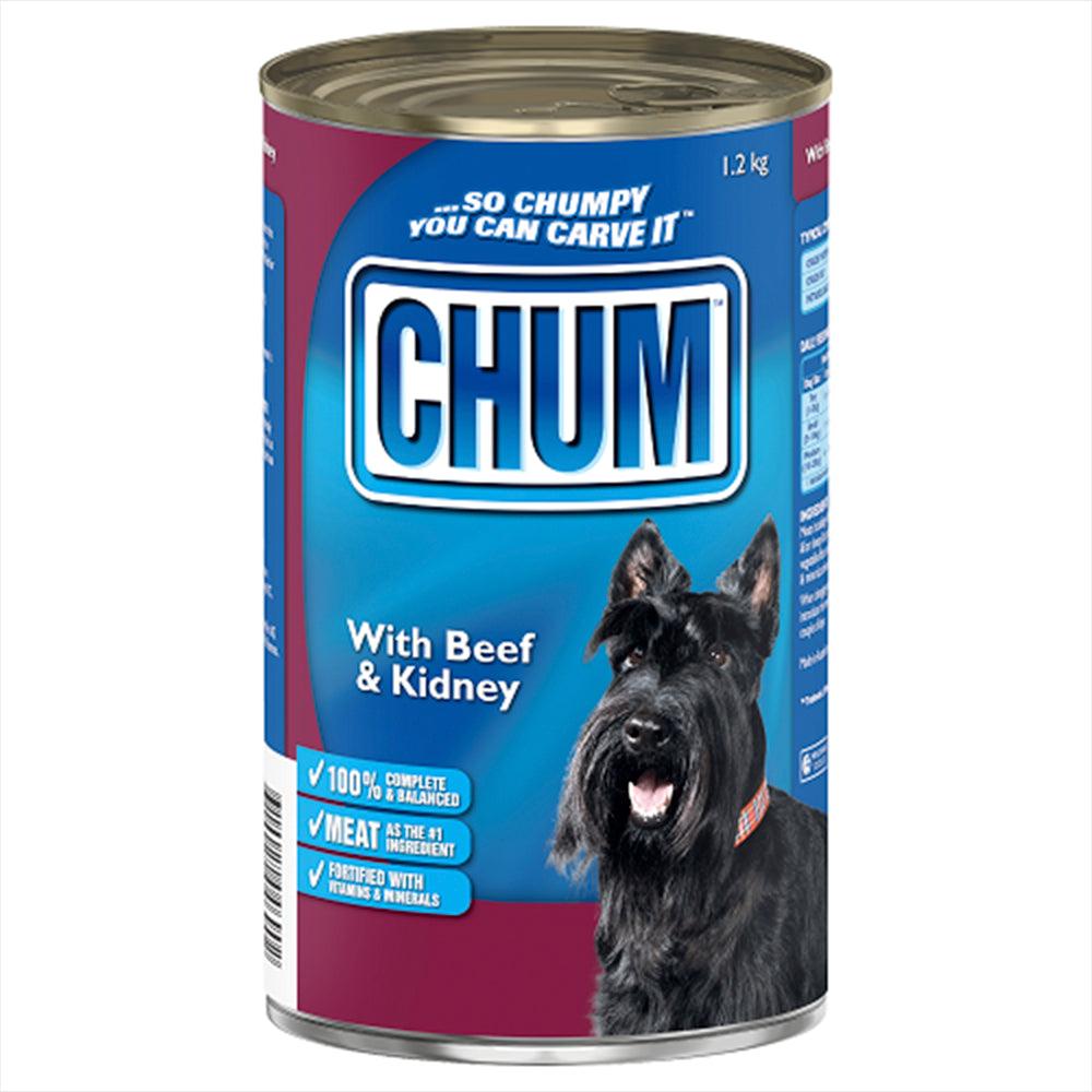 Chum Wet With Beef And Kidney 1.2Kg 12Pk(174235) (Om12)