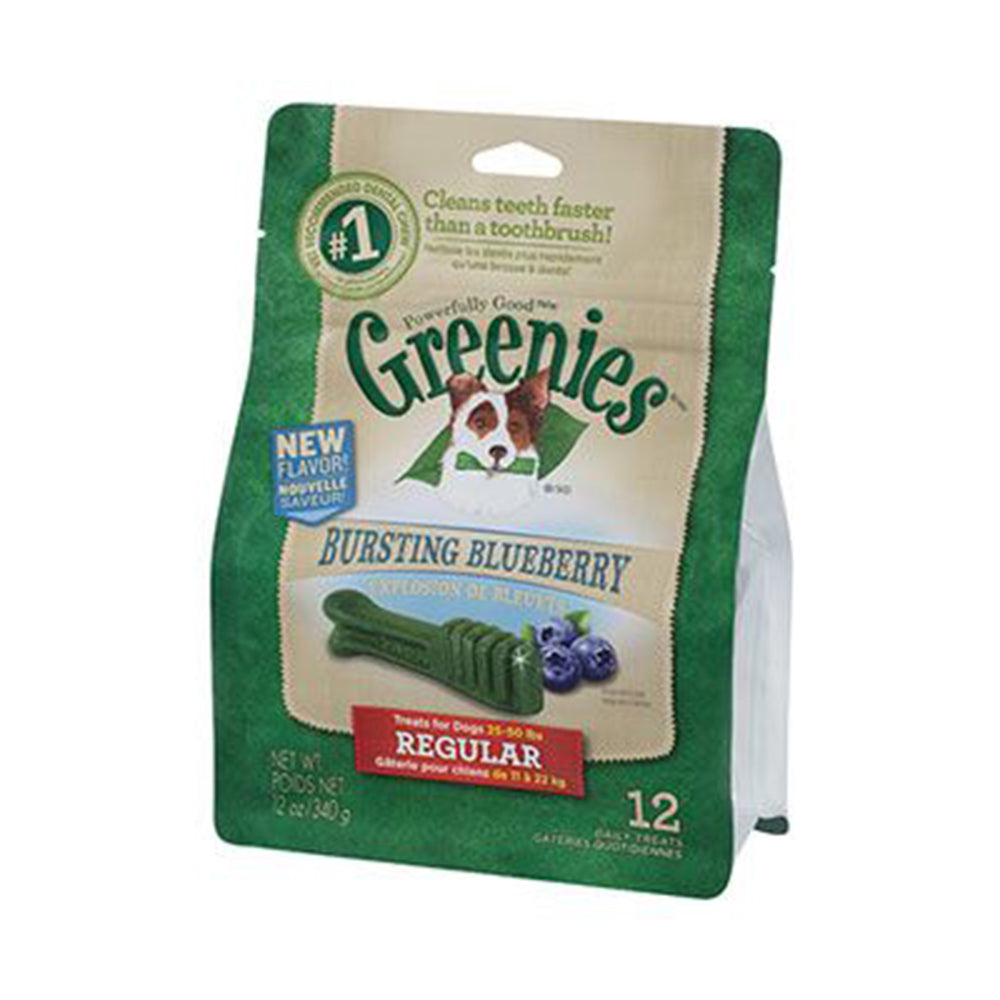 Greenies Dog Blueberry Treat Pack Regular 340G (415448)