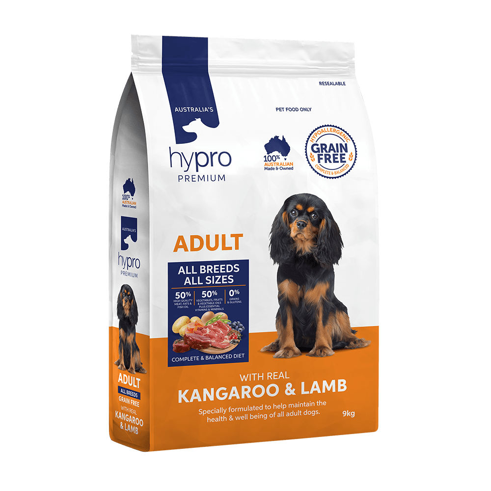 Hypro Kangaroo and Lamb Dog Food 9 KG