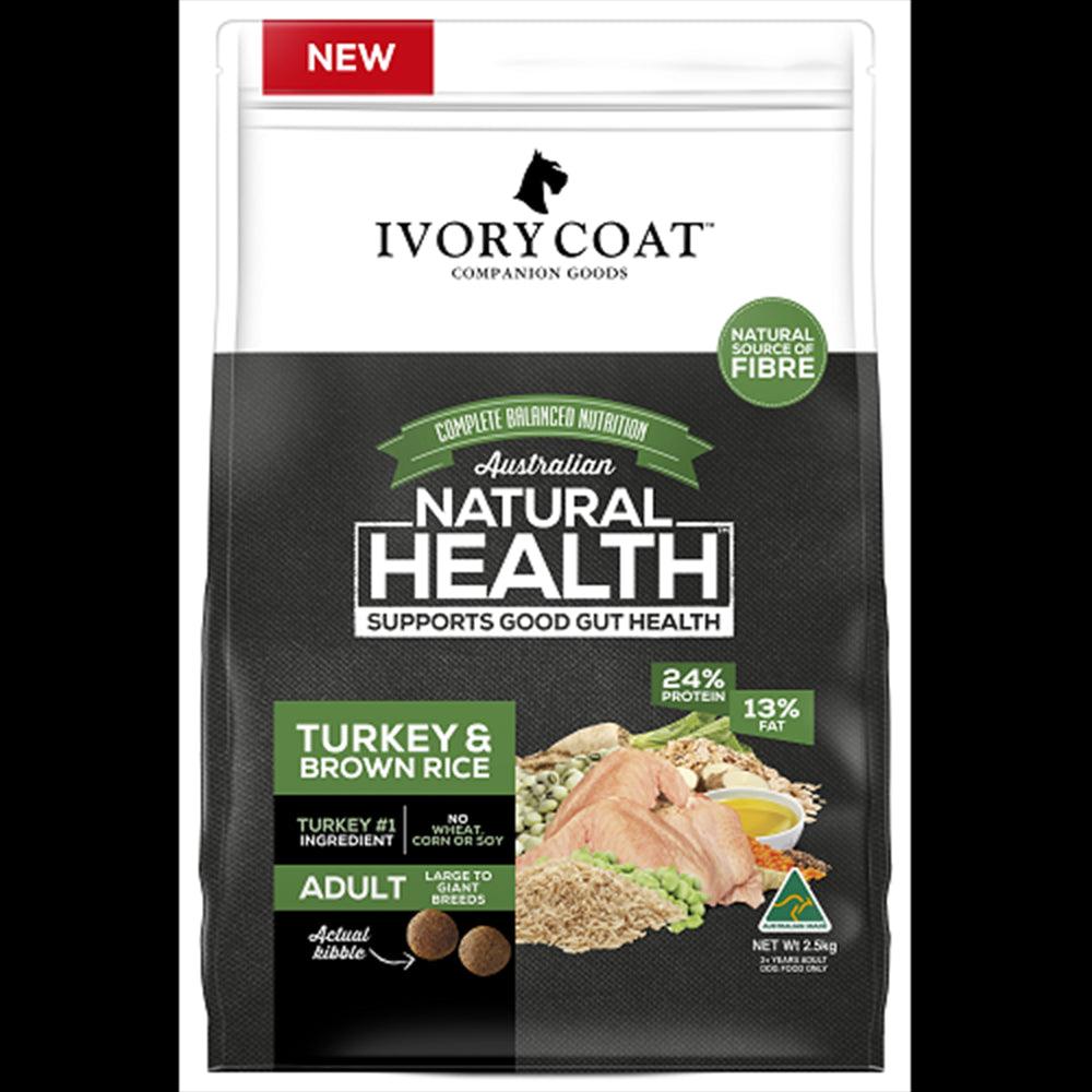 Ivory Coat Adult Lge Breed Turk & Brown Rice 2.5Kg