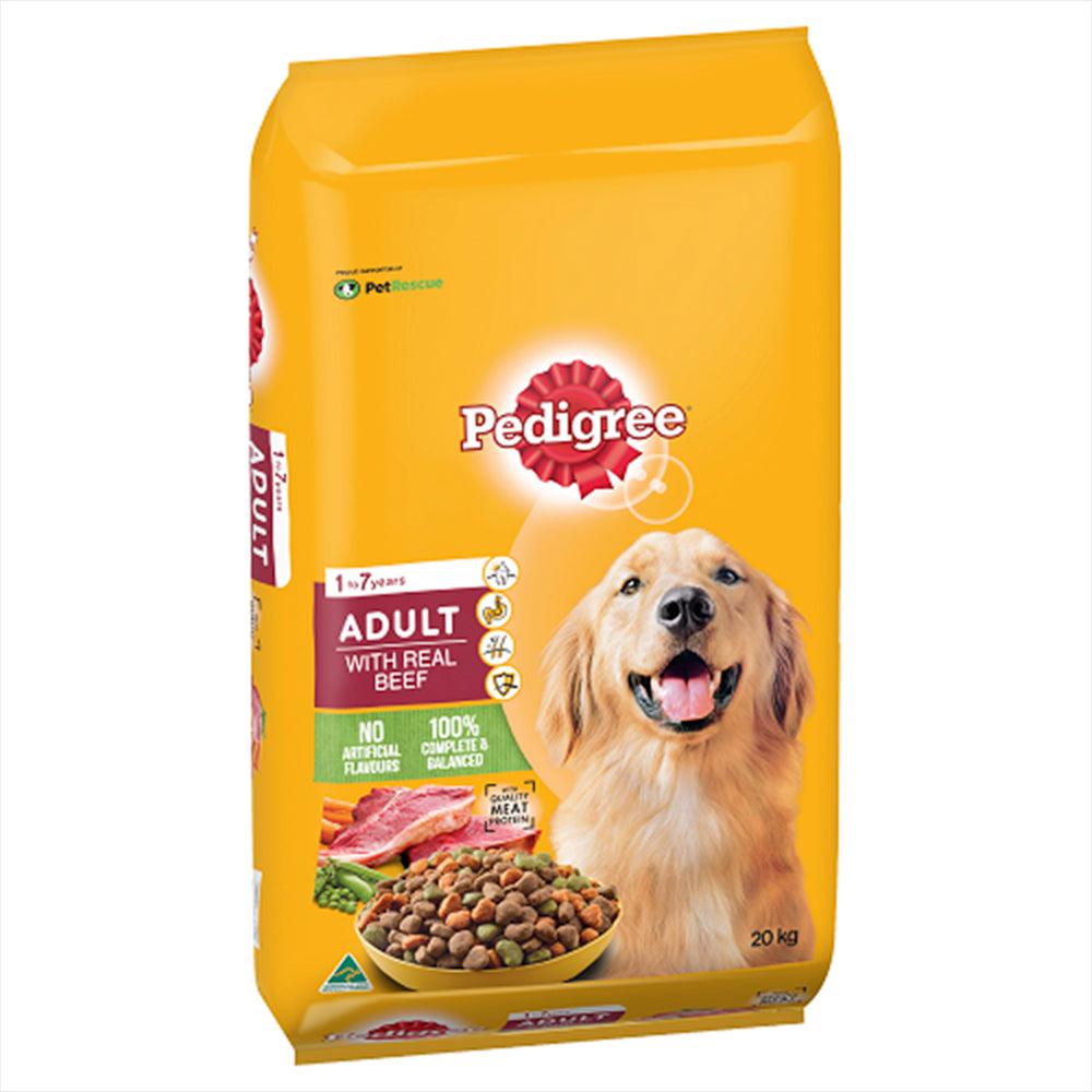 Pedigree Dry Adult With Real Beef 20Kg (174177)