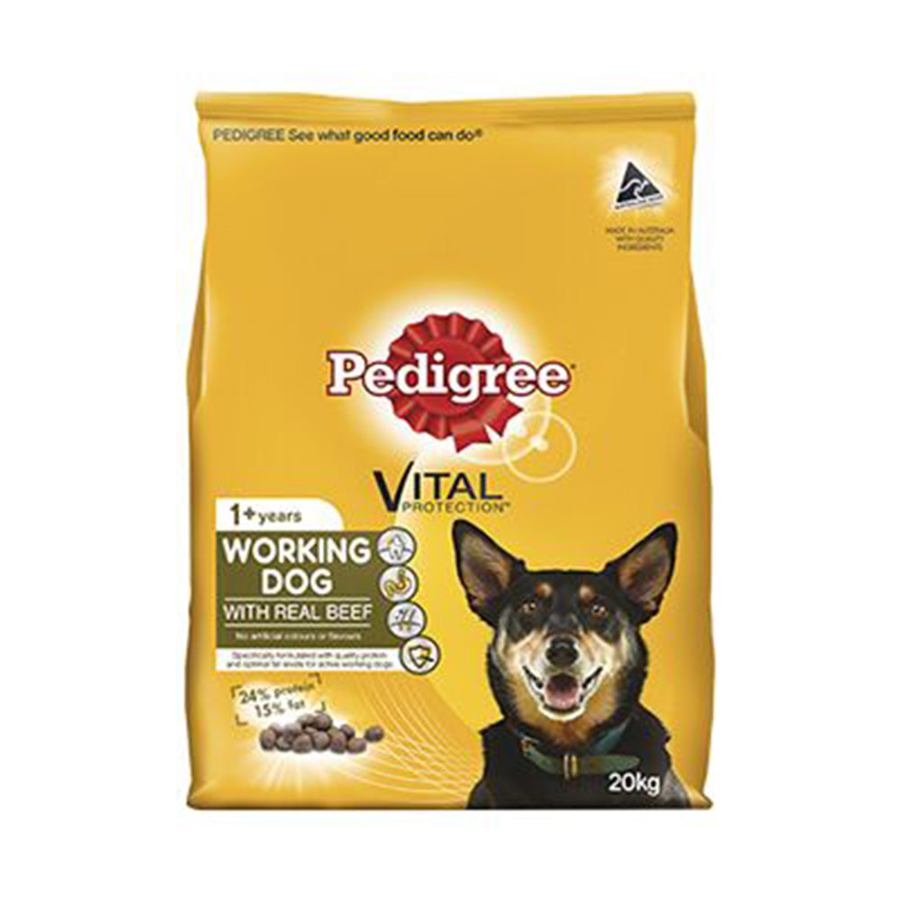 Pedigree Working Dog Formula With Real Beef 20Kg (174178)