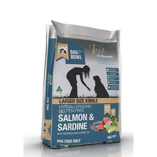 Meals For Mutts Large Kibble Salmon and Sardine Gluten Free 9 kg