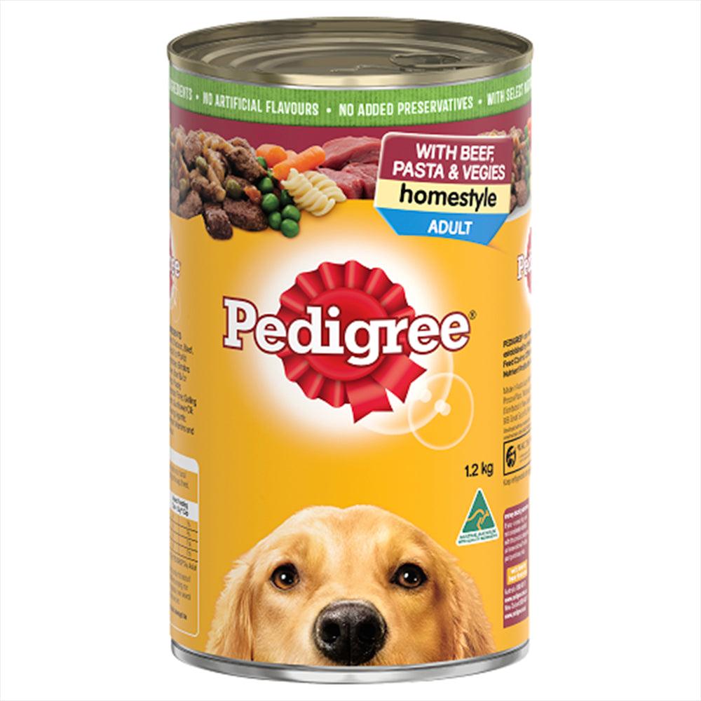 Pedigree Homestyle Beef Pasta Veg 1.2Kg 12Pk (174282)(Om12)