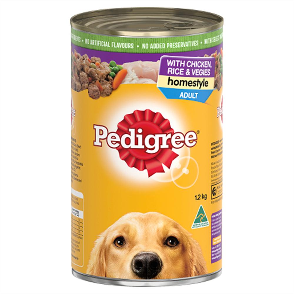 Pedigree Homestyle Chkn Rice Veg 1.2Kg 12Pk (174318)(Om12)