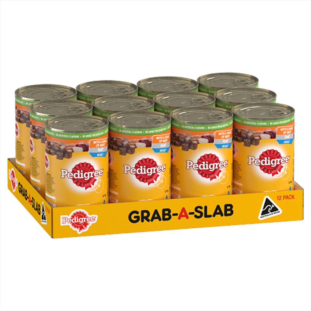 Pedigree Grab A Slab 5 Kind Of Meat 1.2Kg 1X12Pk(175063)