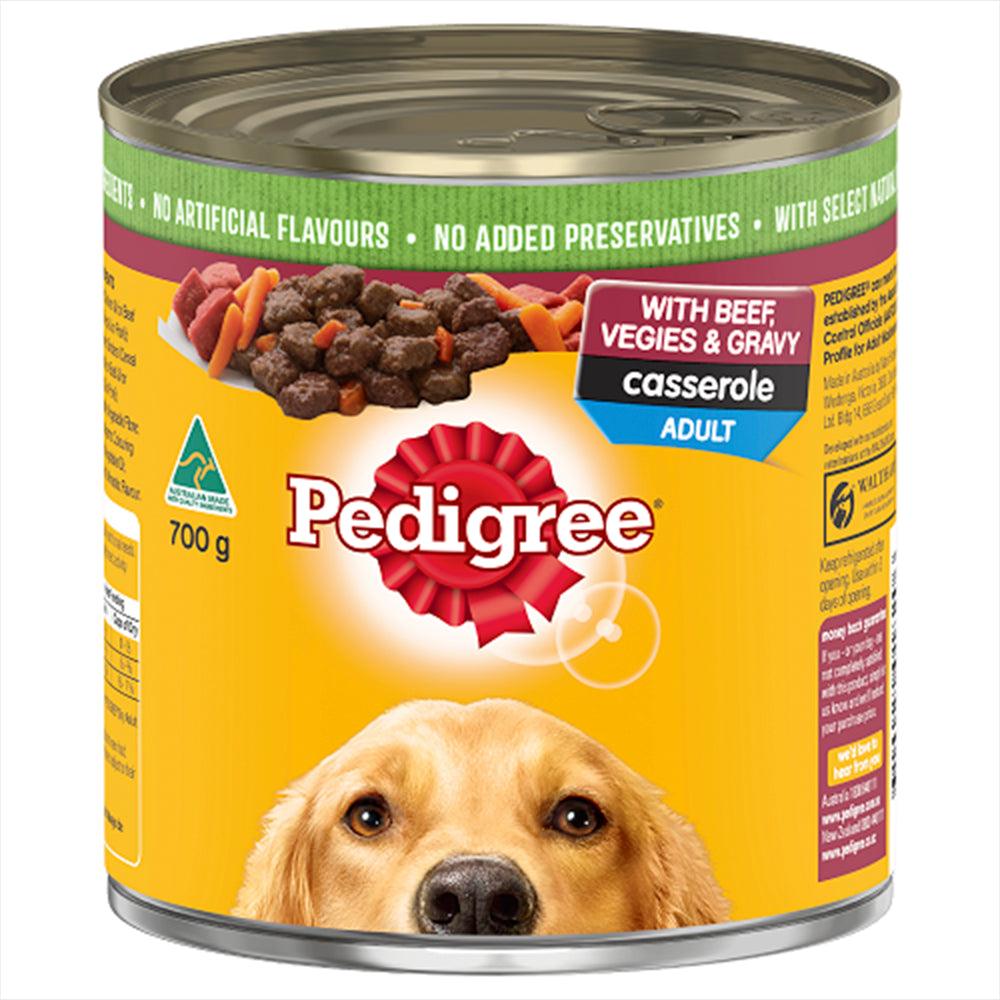 Pedigree Wet Casserole Beef N Grvy 700G 12Pk(181056)(Om12)