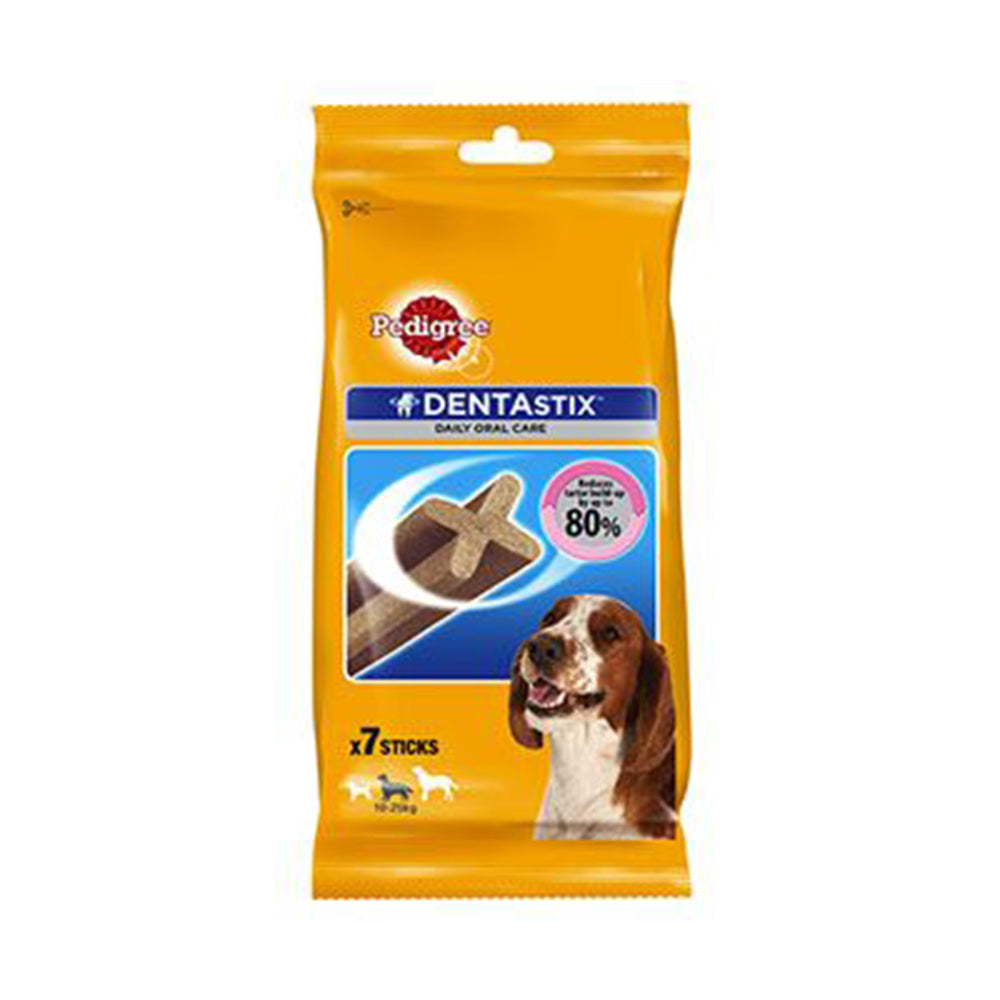 Pedigree Snacks Dentastix Med Dog 7Pc 10Pk(103986)(Om10)