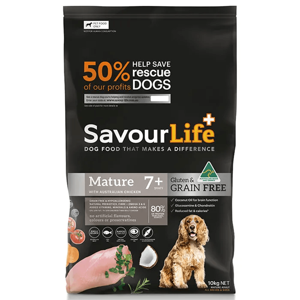 Savour Life Grain Free Mature 7+ With Chicken 10Kg