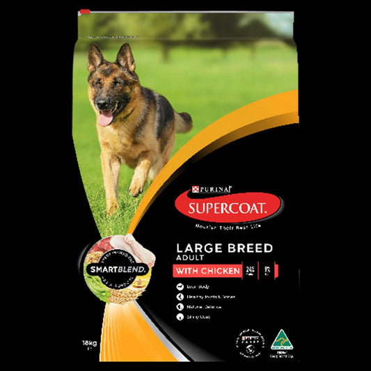Supercoat Adult Large Breed Chicken 18Kg