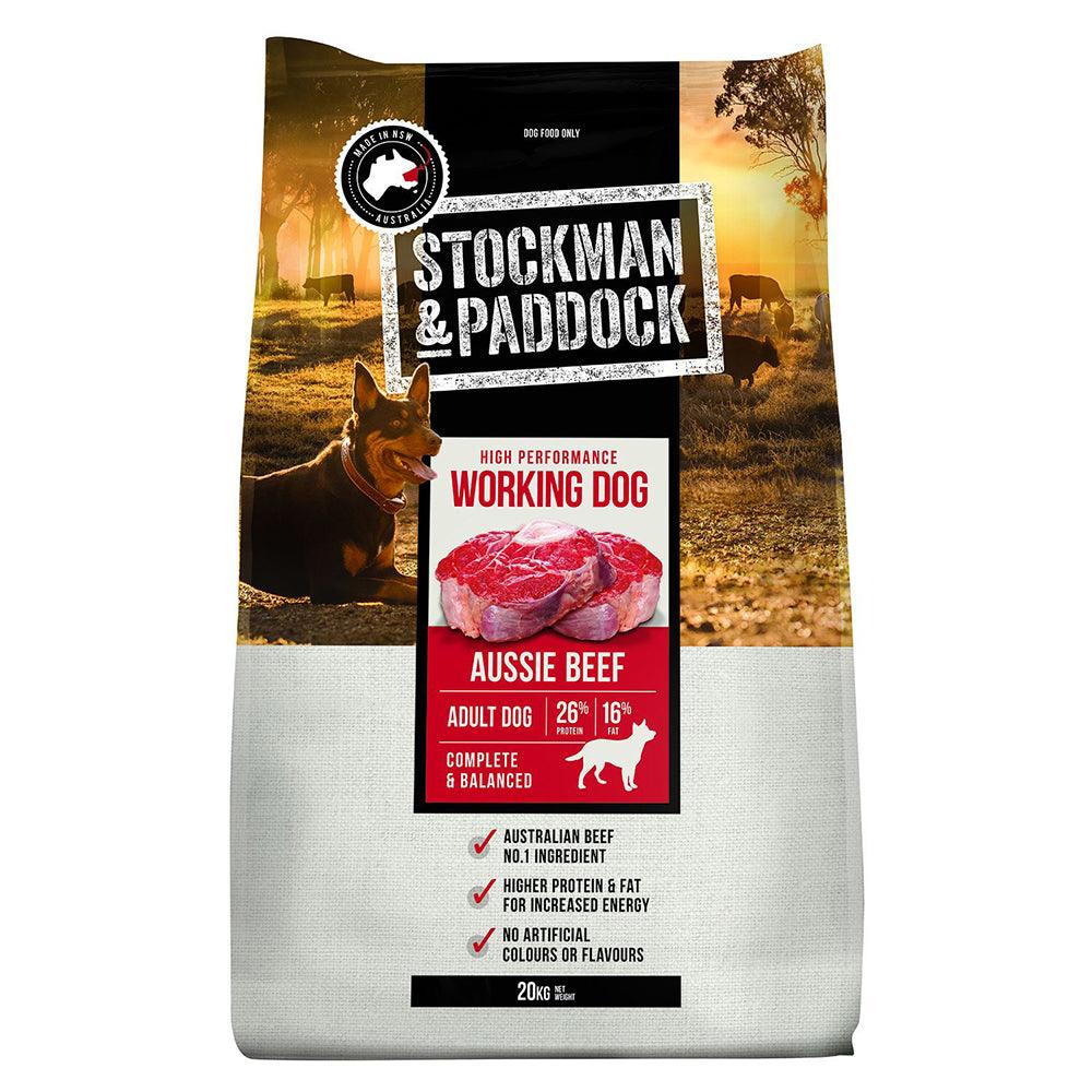 Stockman & Paddock Working Dog Beef 20Kg